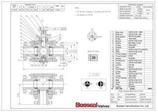 T Port Trunnion Mounted Ball Valve