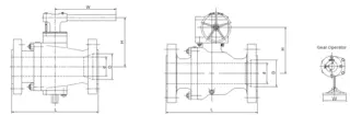 2pc Casting Body Side Entry Ball Valve