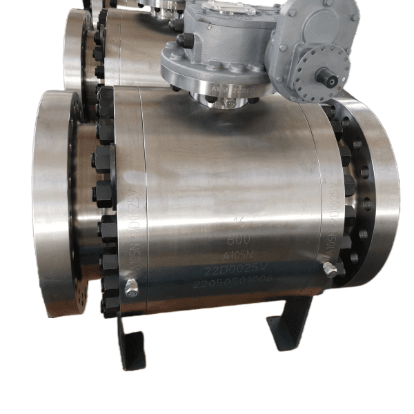 Шаровой кран с креплением на цапфе, API 6D, 16 дюймов, 600 фунтов, A105N, RF