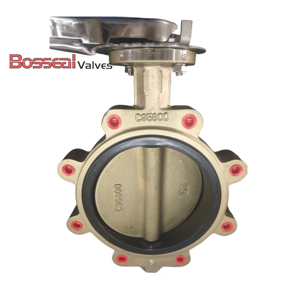 BS EN 593 Aluminum Bronze Butterfly Valve, 32 IN, CL300 LB
