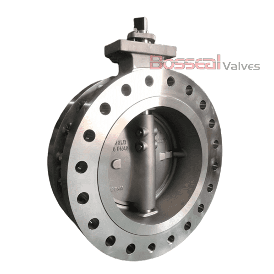 ASTM A351 CF8M Double Offset Butterfly Valve, CL 150, 8 IN