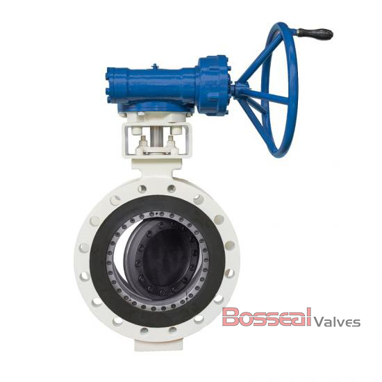 EN 593 Flanged Butterfly Valve, CL 300, 18 IN, ASTM A351 CF8M