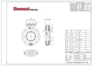 API 609 Cat B Butterfly Valve Tech Drawing