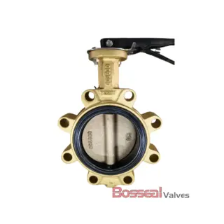 Aluminum Bronze Lug Butterfly Valve, 8 IN, 300 LB, Flanged