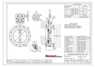 Triple Offset Butterfly Valve Tech Drawing