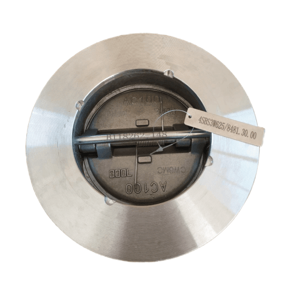 Inconel Dual Plate Check Valve, 4 Inch, 300 LB, A494 CW6MC