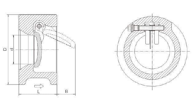 Singe Plate Wafer Check Valve