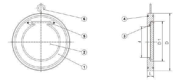 Thin Type Wafer Check Valve