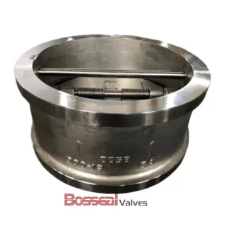 Spring Loaded Dual Check Valve, 12 IN, 300 LB, Titanium Alloy