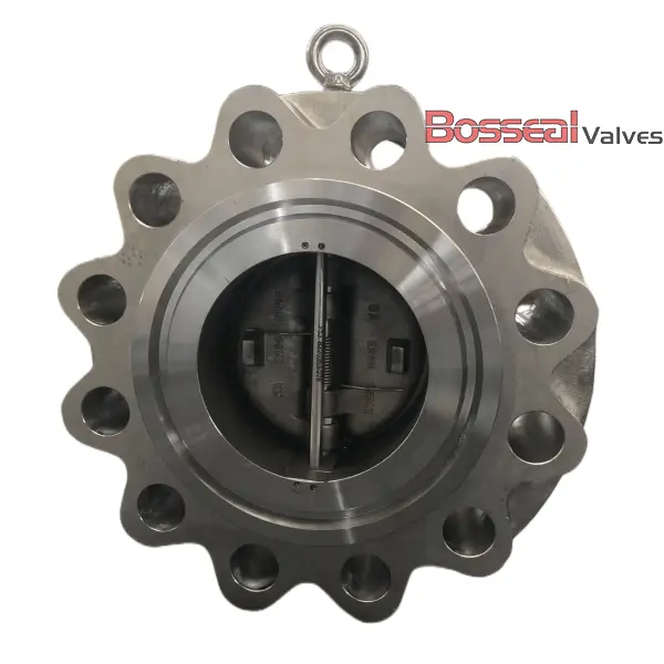 API 6D Dual Check Valve, 8 Inch, Class 900 LB, ASTM A890 5A Bosseal