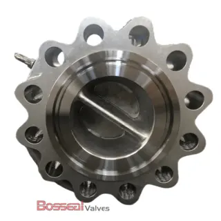 Titanium Alloy Dual Check Valve, 150 LB, 30 IN, API 594, 6D