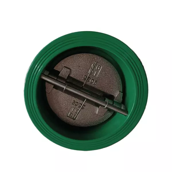 Válvula de retención de doble placa de hierro dúctil, GGG50,6 pulgadas, 150 libras