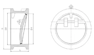Titling Disc Wafer Check Valve