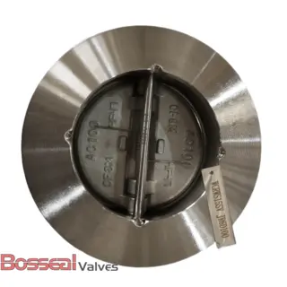 Spring Loaded Dual Plate Check Valve, 14 IN, 150 LB, A216 WCB