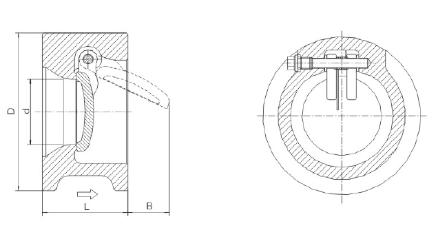 Singe Plate Wafer Check Valve