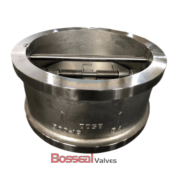 Spring Loaded Dual Check Valve, 12 IN, 300 LB, Titanium Alloy