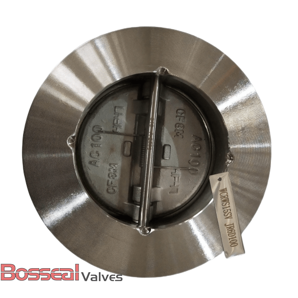 Spring Loaded Dual Plate Check Valve, 14 IN, 150 LB, A216 WCB