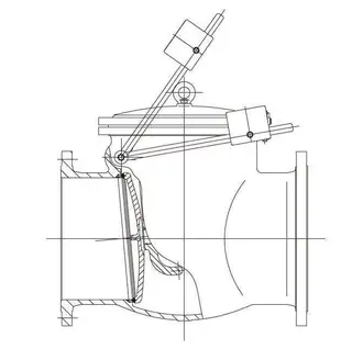 Swing Check Valve with Damping Box and Hammer