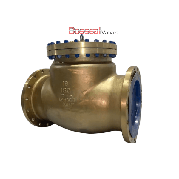 API 6D Swing Check Valve, BS 1868, Al-bronze, C95800, 26 IN