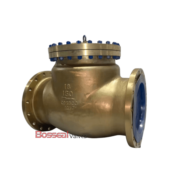 BS 1868 Swing Check Valves, Al-Bronze C95800, 30 Inch, CL300