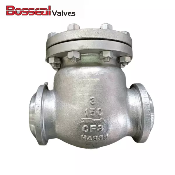 BS 1868 Swing Check Valve, 3 Inch, 150 LB, ASTM A351 CF8, BW
