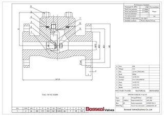 Forged Swing Check Valve Tech Drawing