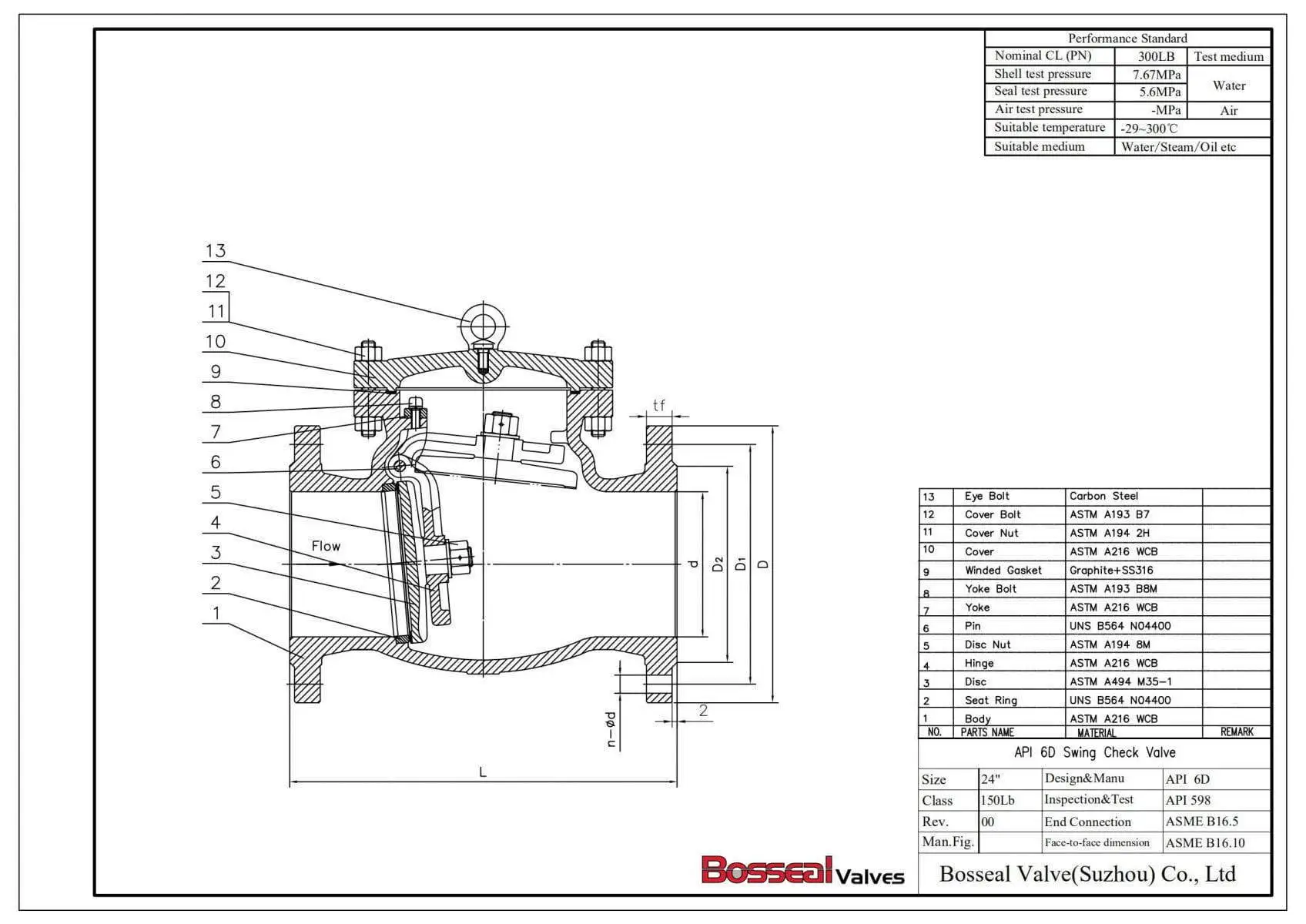 Full Open Swing Check Valve