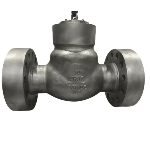 Válvula de retención oscilante ASTM A995 4A, BS 1868,10 pulgadas, 2500 libras, RTJ
