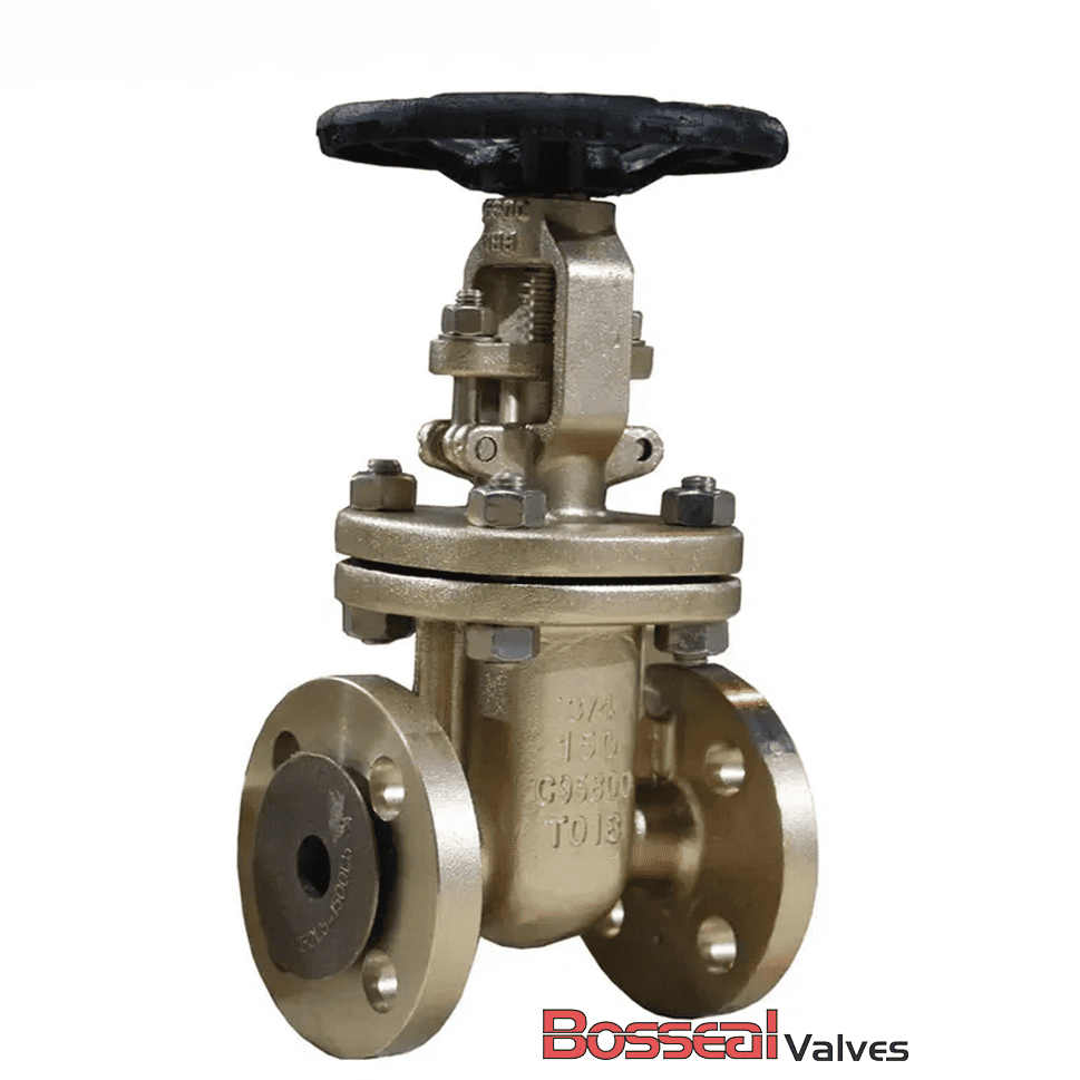 Bolted Bonnet Gate Valves, Al-Bronze C95800, 6 Inch, CL150
