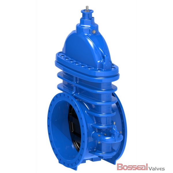 GGG40 Gate Valve, DN100, PN15, BS 5163, Resilient Seated