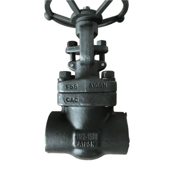 Válvula de compuerta forjada de orificio estándar, A105, 1-1/2 pulgadas, 1500 libras, suroeste