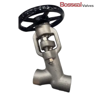 ASTM A182 F22 Y Globe Valve, 1 IN, 800 LB, ASME B16.34