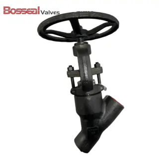ASME B16.34 Y Globe Valve, ASTM A105N, 1/2 Inch, CL 800 LB