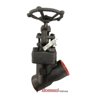 Welded Bonnet Y Globe Valve, A182 F11, ANSI 4500, 1 IN, NPT