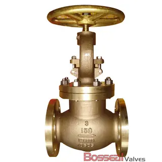 BS 1873 Globe Valve, Al-bronze C95800, 2 IN, 150 LB, BB, FF