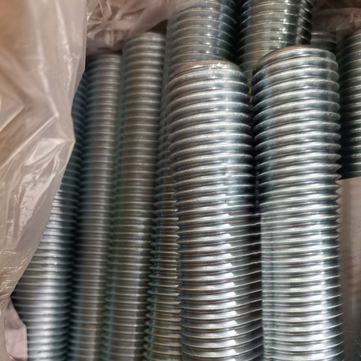 1 Inch Threaded Rod, Class 2A, A193 B7M, Zinc Plated White