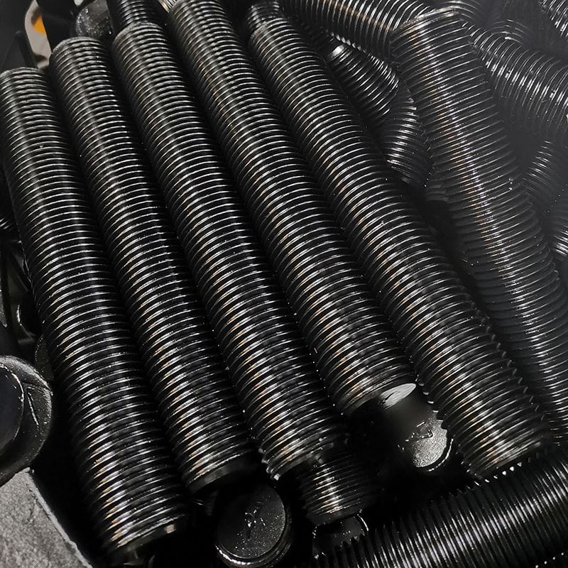 B7 Bolt Full Threaded Stud, Black Oxide, 8 UNC, A193 B7