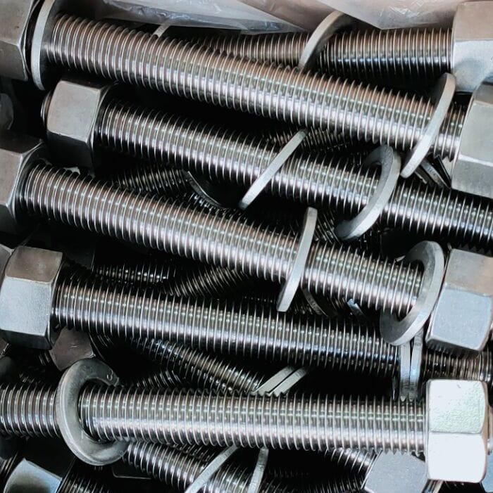 Bolt And Nut And Washer, Stainless Steel 304, B8, 7/8 Inch Bolt And Nut And Washer, Stainless Steel 304, B8, 7/8 Inch