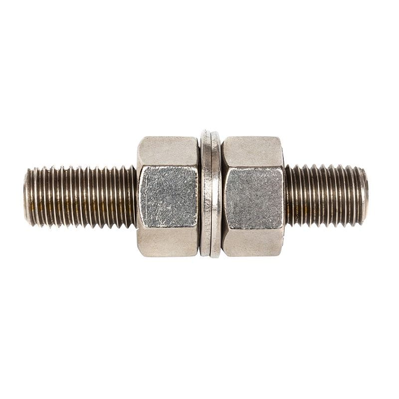 Fully Threaded Stud Bolt, 3/4 Inch, 100 mm, 2 Heavy Hex Nuts, 2 Washers