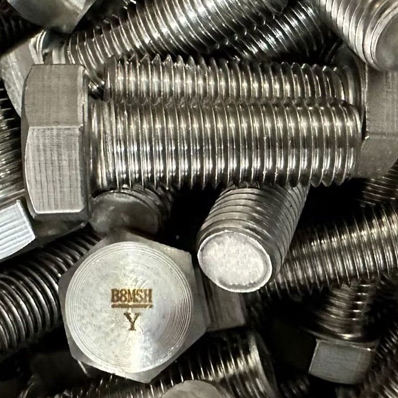 Heavy Hex Bolt, 1 IN, 8UNC, Class 2A, A193 Gr.B8M Cl.2