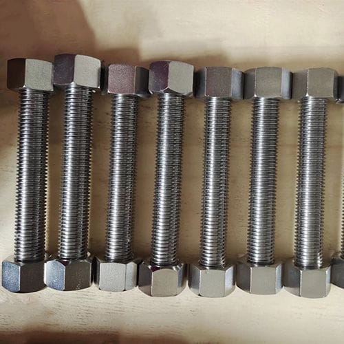 Metric Bolt and Nut, 2 Heavy Hex Nuts, M14, ASTM A453 Gr 660 Class A
