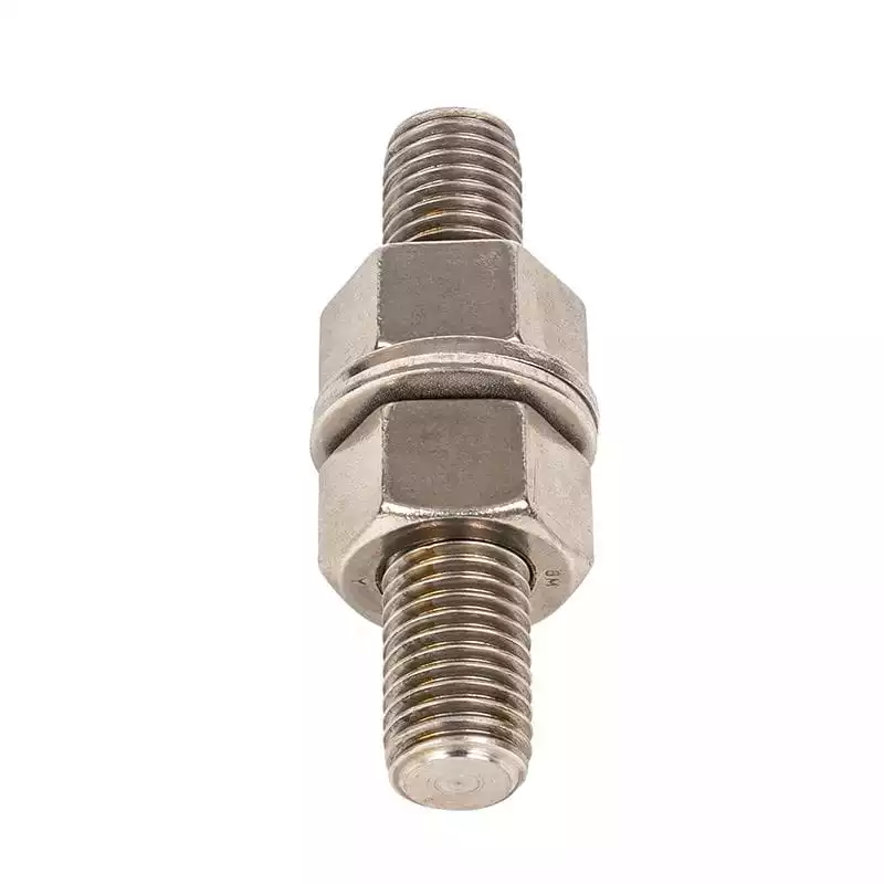 High Temperature Stud Bolt, 1 Inch, 2 Heavy Hex Nuts, ASTM A193 B8M