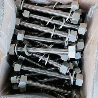 Corrosion-Resistant Bolt, Dimension 7/8 IN, A193 Gr.B8M Cl2