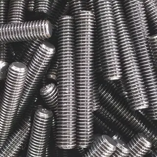 1/2 Inch Threaded Rod, A320 L7M, Black Finish, ASME B1.1