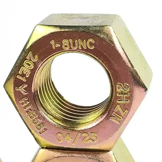 1 Inch Nut Sa 194 Gr.2H, API 20E, BSL1, 8 UNC, Zinc Coating