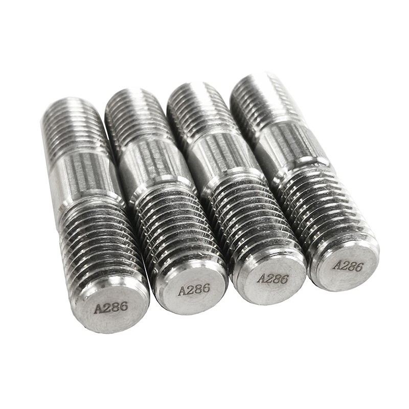 A286 Double Head Stud Bolt, UNS S66286, Stainless Steel Fastener