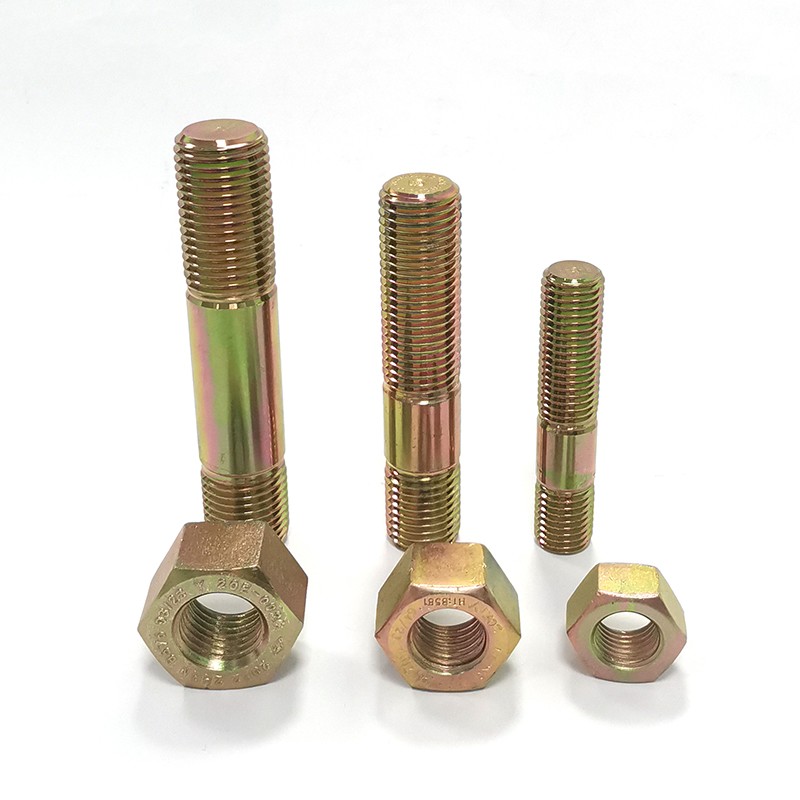 API 20E BSL-2 Bolting, ASTM A193 B7, Zinc Plated Tap End Stud