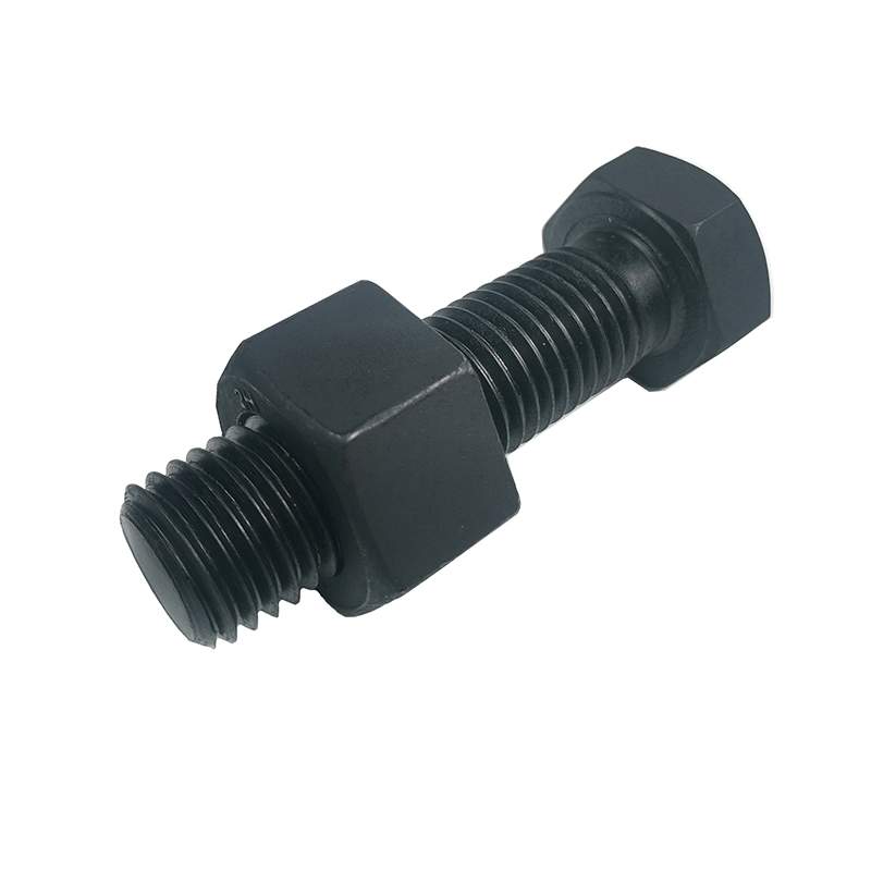 Black Hex Bolts And Nuts, 1 Inch, A193 B7, A194 2H, B18.2.1