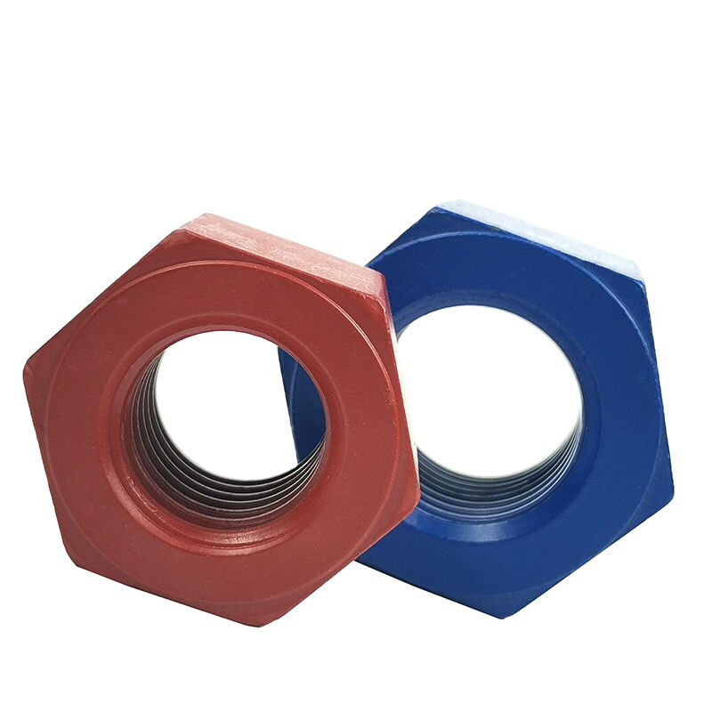 PTFE Coated Nut, A194 2H, 5/16 to 4 Inch, 4-1/2 UNC PTFE Coated Nut, A194 2H, 5/16 to 4 Inch, 4-1/2 UNC