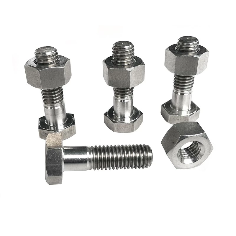 UNS S32205 Hex Head Cap Screw, ANSI B18.2.1 Bolt with Hex Nut